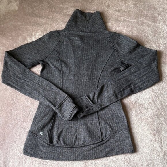 Lululemon Athletica Charcoal Cowl Neck Sweater - Picture 1 of 12